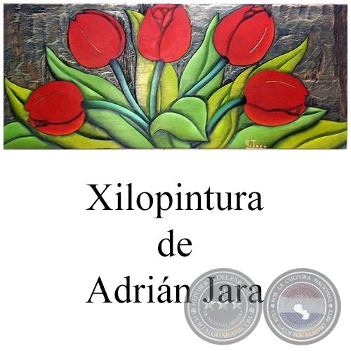 Sin Título - Xilopintura de Adrián Jara